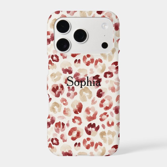 Red Cream Leopard Animal Print (Back)