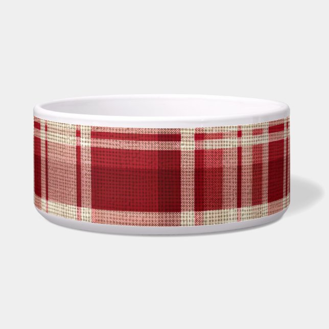 Red Cream Plaid Stripes (Front)