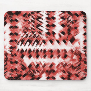 Red crisscross stripes with gradient or polished   mouse pad