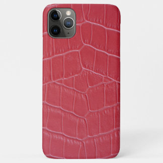 Red crocodile skin Print iPhone 11 Pro Max Case