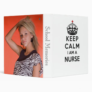 red cross crown Keep Calm I am a Nurse Binder