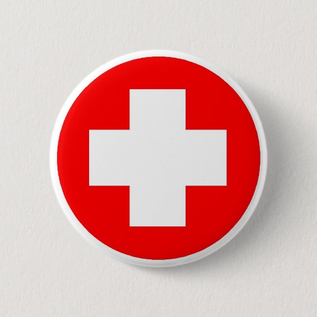 Red Cross Products & Designs! 2 Inch Round Button (Front)