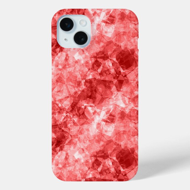 Red Crumpled Texture Case-Mate iPhone Case (Back)
