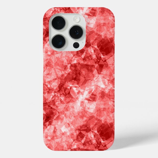 Red Crumpled Texture Case-Mate iPhone Case (Back)