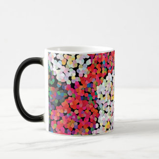 Red Crystal Floral Blooms Magic Mug
