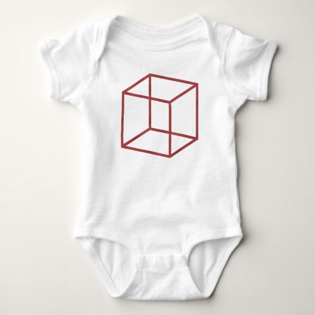 Red Cube Infant Creeper (Front)