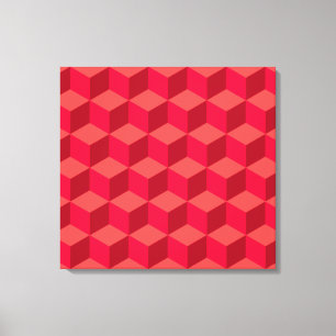 Red Cubes Canvas Print