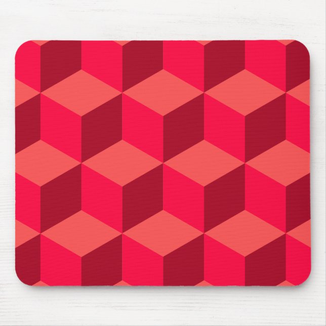 Red Cubes Mouse Pad (Front)