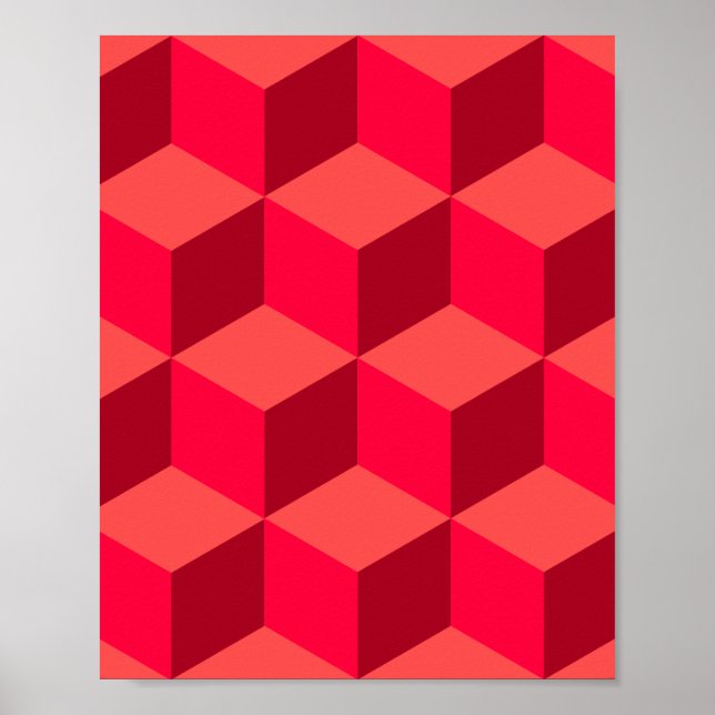 Red Cubes Poster (Front)