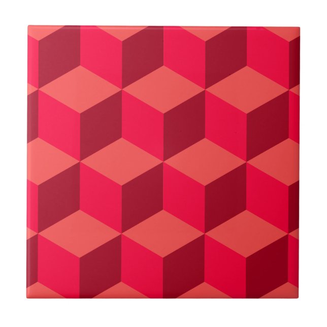 Red Cubes Tile (Front)