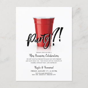 Red Cup Humour Special Occassion Celebration  Postcard