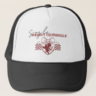 Red Cupid Singles Valentine's Day Party  Trucker Hat