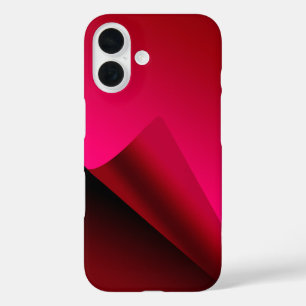 Red Curl background iPhone 16 Case
