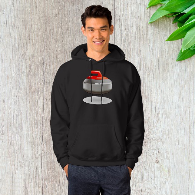Red Curling Stone Winter Sports Hoodie (Creator Uploaded)
