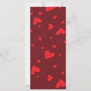 Red curly hearts