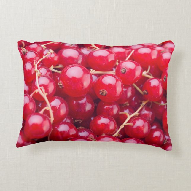 Red Currant Accent Pillow (Back)