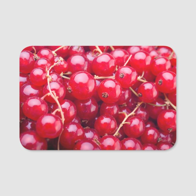 Red Currant Name Tag (Front)