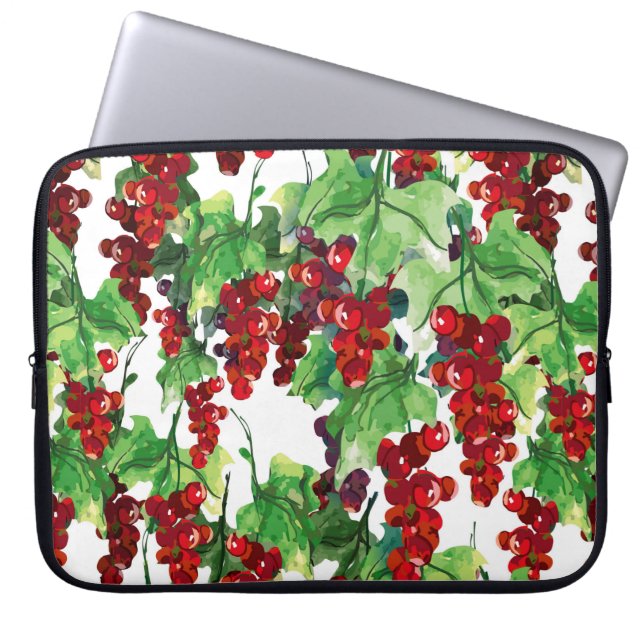 Red Currant Seamless Pattern Laptop Sleeve (Front)