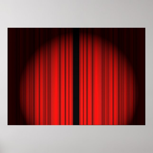 Red Curtain Poster (Front)
