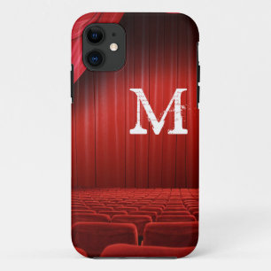 Red Curtain Theater Monogramme IPHONE 5 Coque