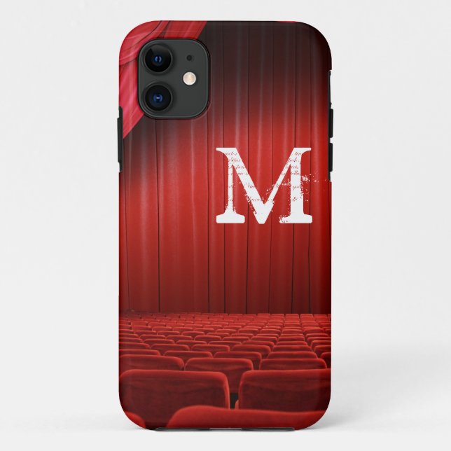 Red Curtain Theater Monogramme IPHONE 5 Coque (Dos)