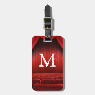 Red Curtain Theatre Monogram Luggage Tag