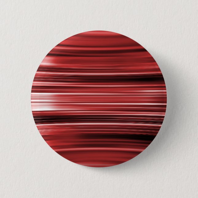 Red curved stripes 2 inch round button (Front)