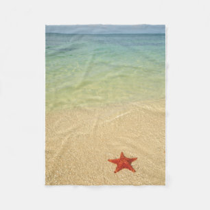 Red Cushion Sea Star   Trinidad, Cuba Fleece Blanket