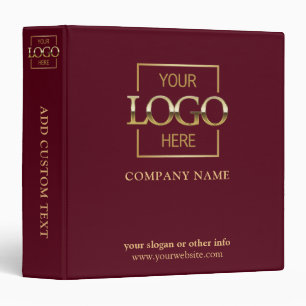 Red Custom Business Logo Professional No Minimum Binder