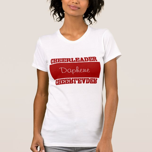 Red Custom Cheerleader T-shirt (Front)