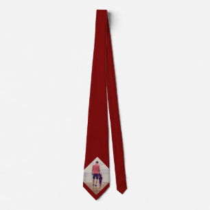 Red Custom Family Photo Father  Tie