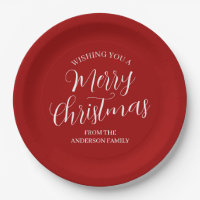 Red Custom Merry Christmas