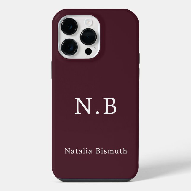 Red custom name  iPhone case (Back)
