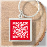 Red | Custom QR Code Scannable Keychain<br><div class="desc">Looking for a powerful marketing tool to enhance your business? Look no further than our QR code keychains! With the ability to create a QR code directly onto the keychain, you can easily direct your customers to your website, social media pages, or other online media platforms. These keychains make great...</div>