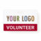 Red Custom Volunteer Badge Lanyard Event Team Logo