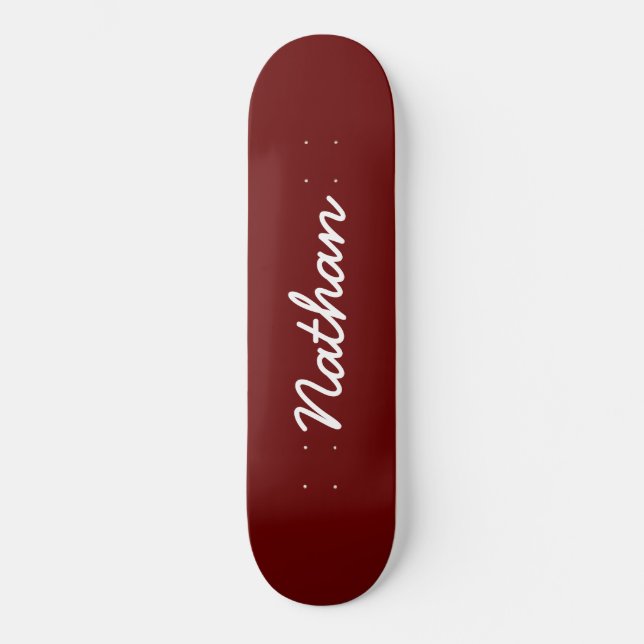 Red Customizable Skateboard (Front)