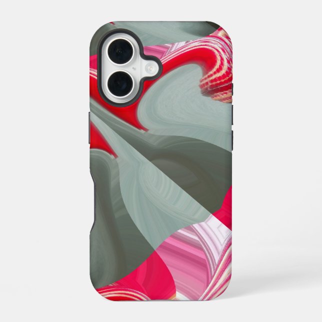 red Customize Product iPhone 16 Case (Back)