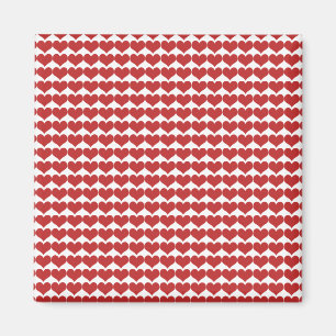 Red Cute Hearts Magnet Motif