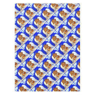 Red Dachshund Angel Tablecloth