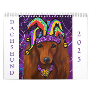 Red Dachshund   Calendar