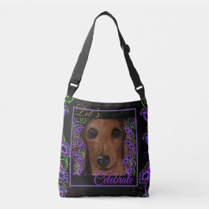 Red Dachshund    Crossbody Bag
