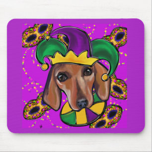 RED DACHSHUND     MOUSE PAD