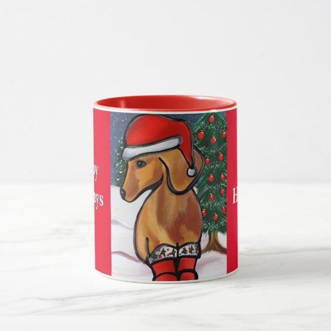 Red Dachshund     Mug (Center)