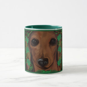 Red Dachshund Mug