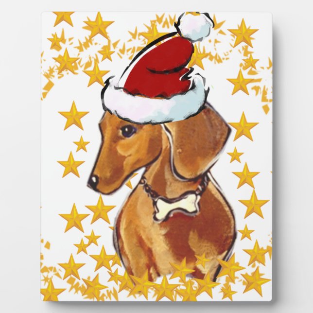 RED DACHSHUND PLAQUE (Front)