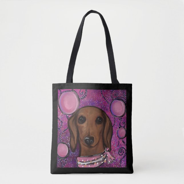 Red Dachshund         Tote Bag (Front)