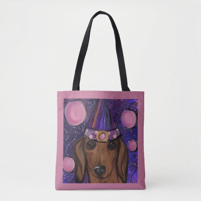 Red Dachshund         Tote Bag (Front)