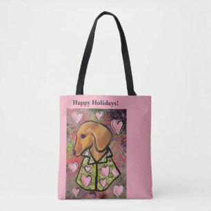 Red Dachshund   Tote Bag