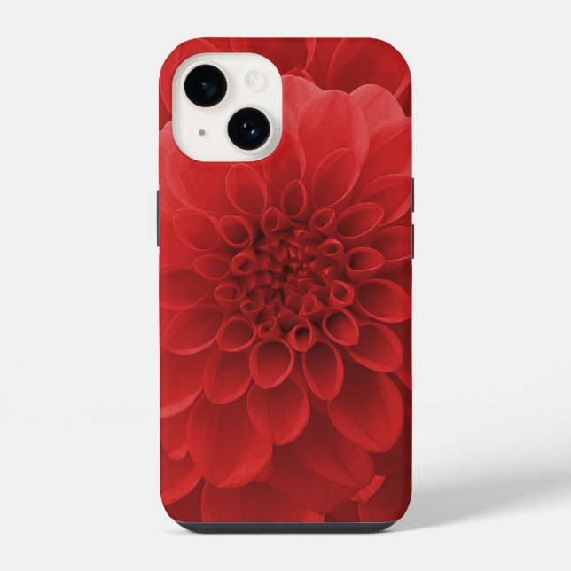 Red Dahlia iPhone Case (Back)