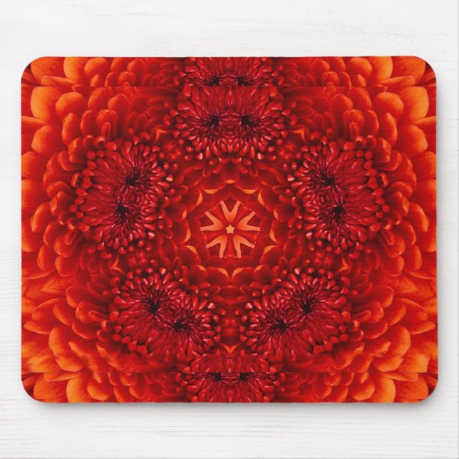 RED DAHLIA MOUSE PAD (Front)
